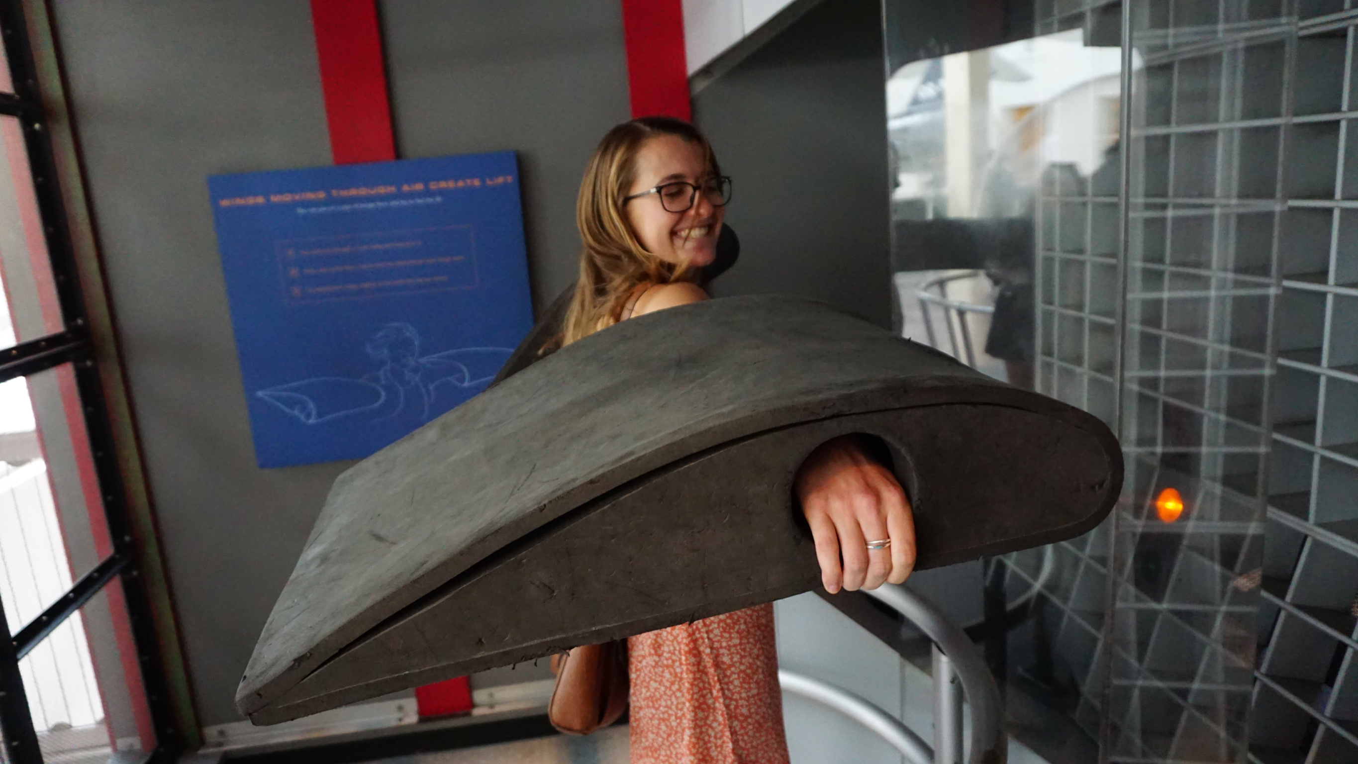 Sadie’s excitement in a science museum